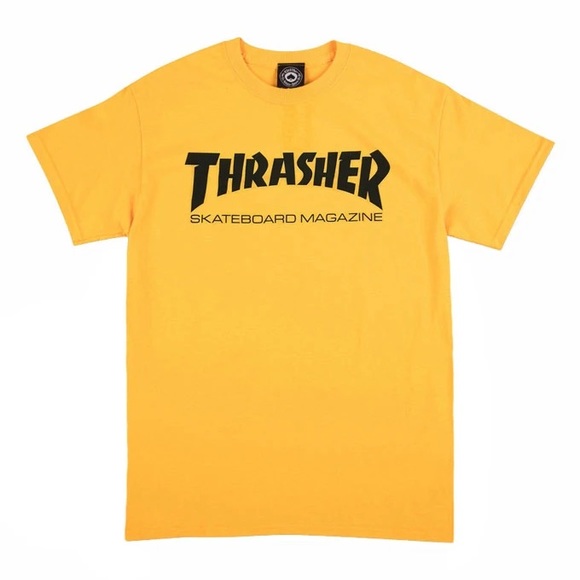 thrasher yellow tee